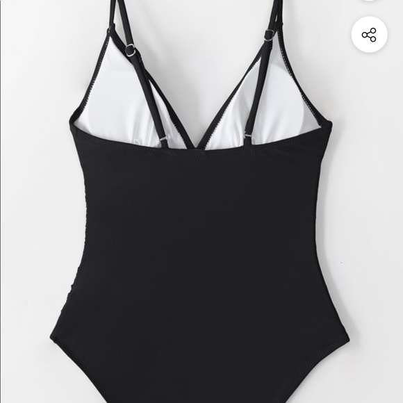 Cupshe Black One-Piece Swim - Picture 8 of 8